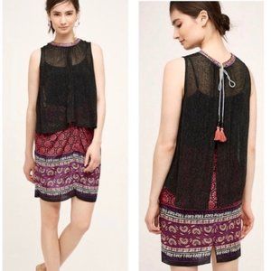 Anthropologie Eri + Ali Merletta Open Back Tank M